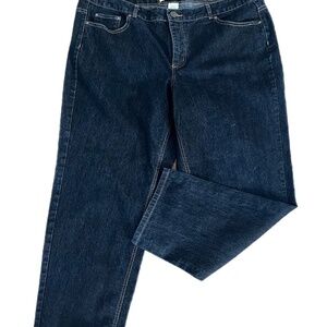 Just My Size Classic Dark wash Stretch Minimalist Denim 5 pocket